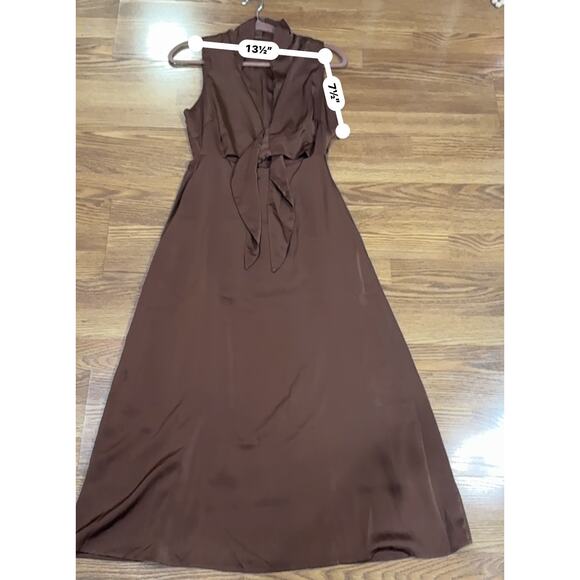 Dissh Chocolate Spice cutout Midi SunDress UK 10/ US 6 - Picture 7 of 11